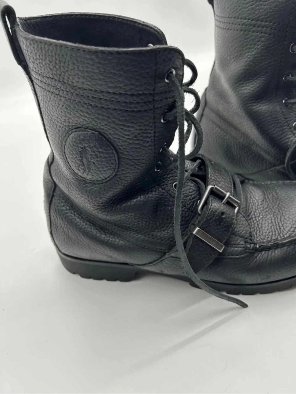 Polo Ralph Lauren Men’s Tumbled Leather Ranger boots size 11 D